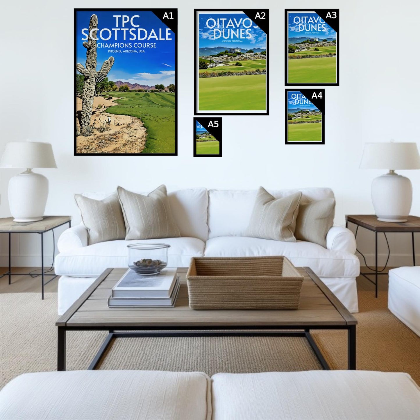TPC Scottsdale Champions Golf Course Poster Print Wall Art