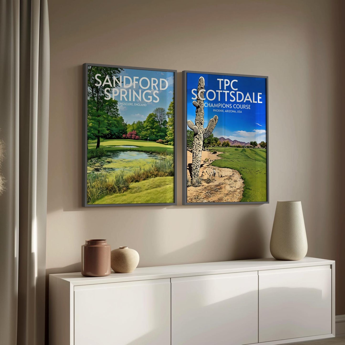TPC Scottsdale Champions Golf Course Poster Print Wall Art