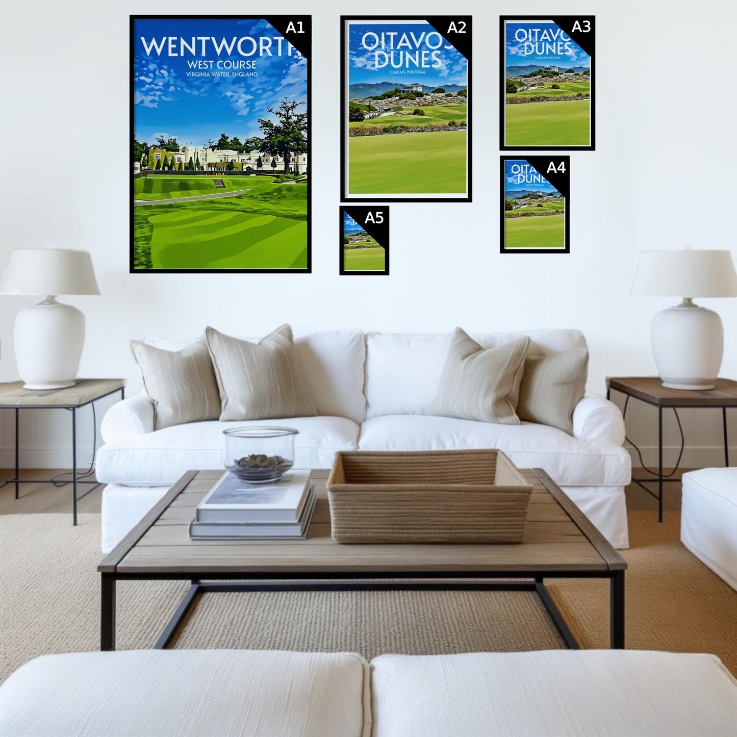 Wentworth West Course Golf Course Poster Print Wall Art