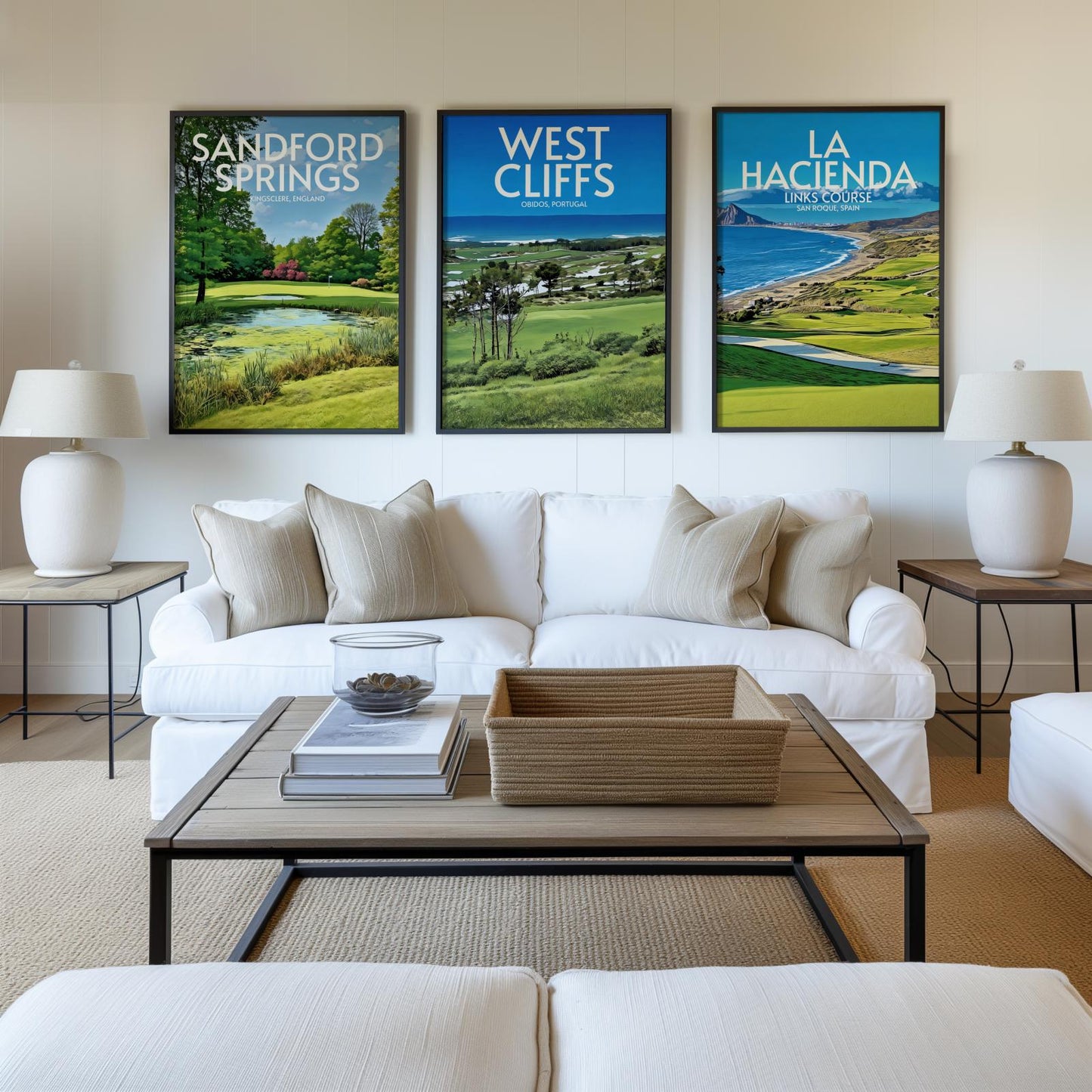 West Cliffs Golf Course Poster Print Wall Art
