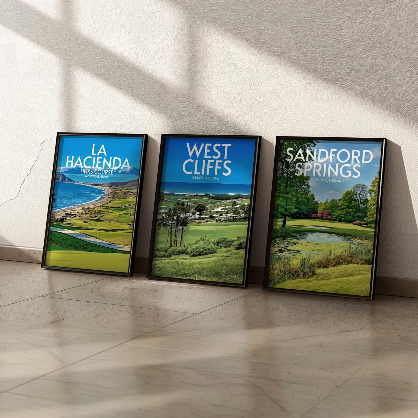 West Cliffs Golf Course Poster Print Wall Art