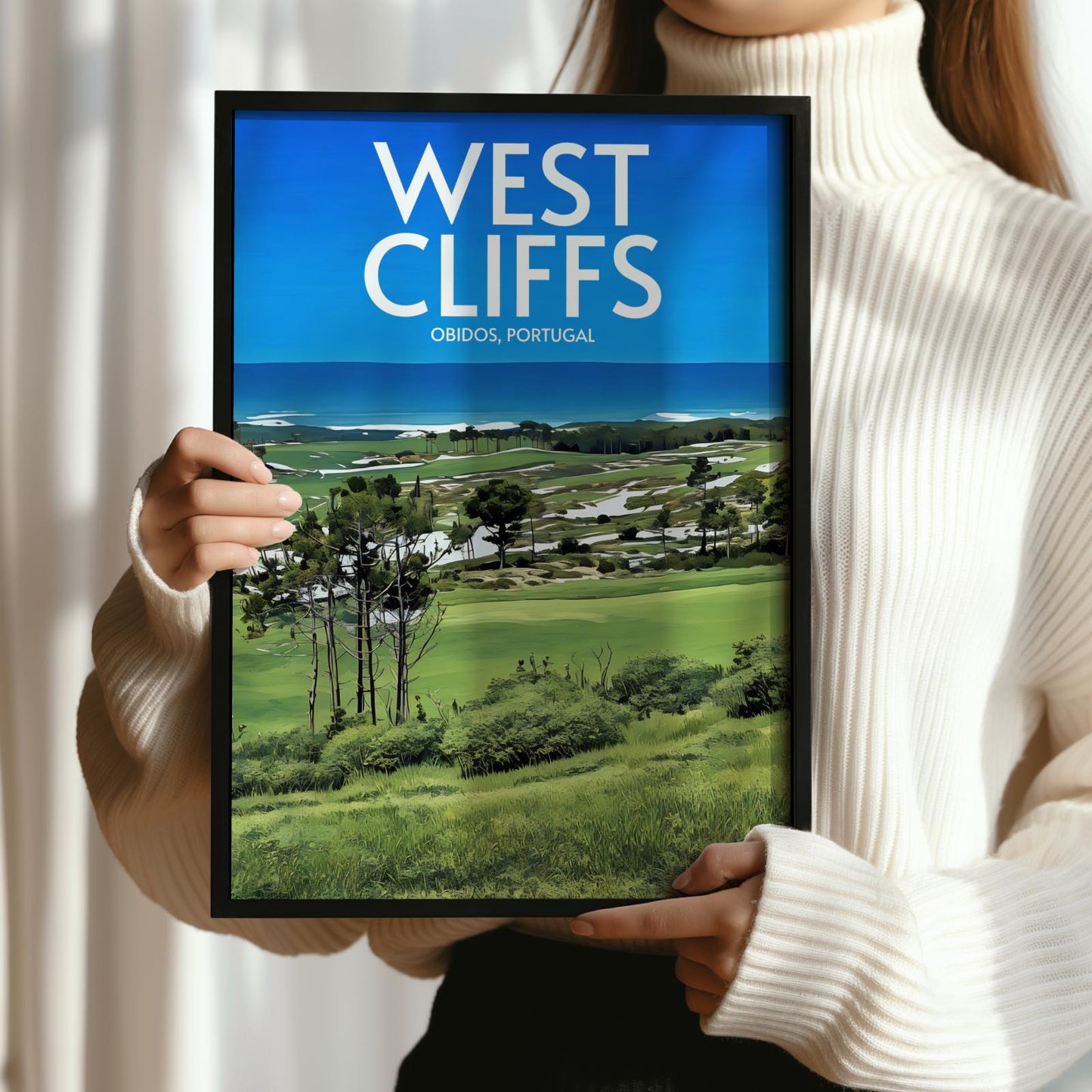 West Cliffs Golf Course Poster Print Wall Art