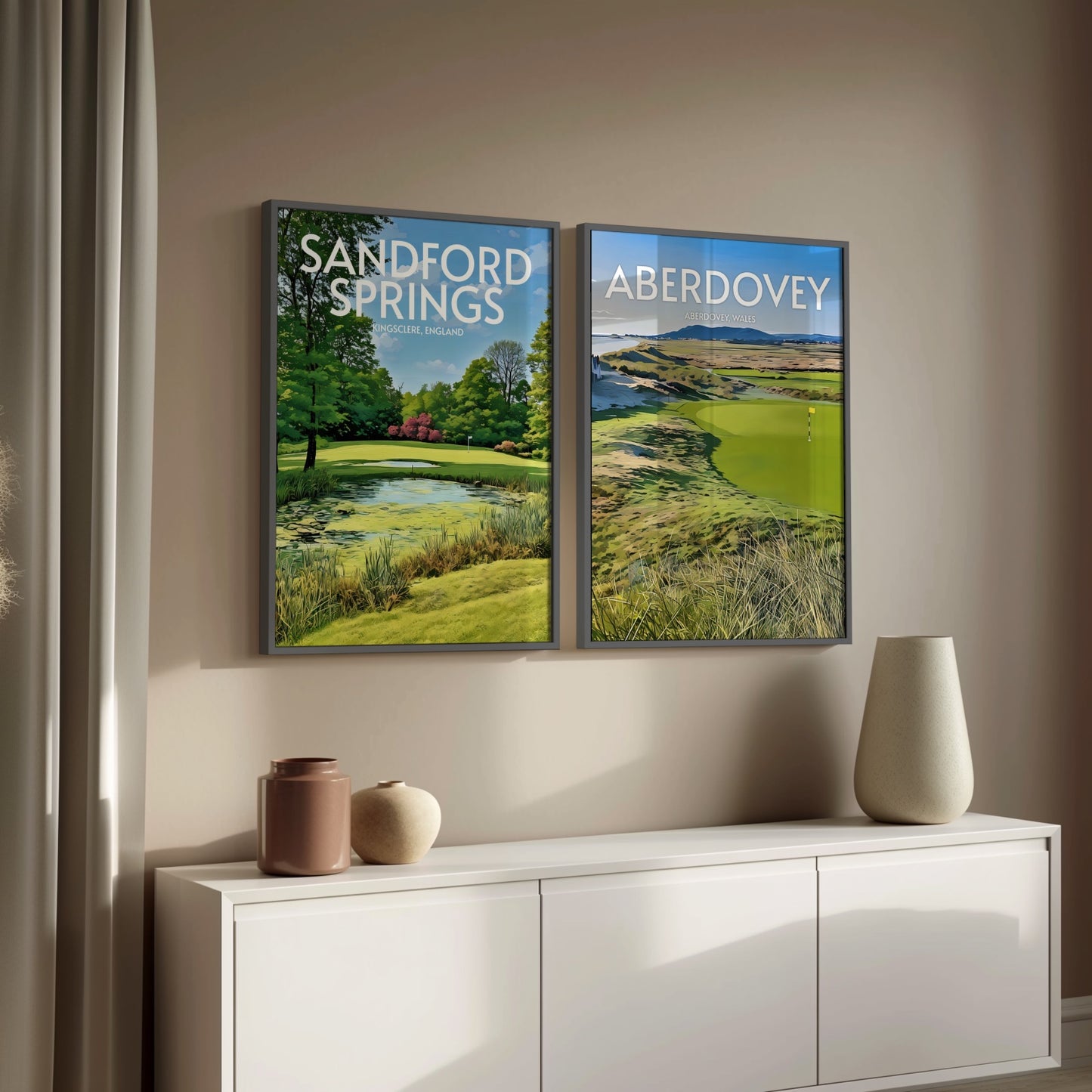 Aberdovey Golf Course Print