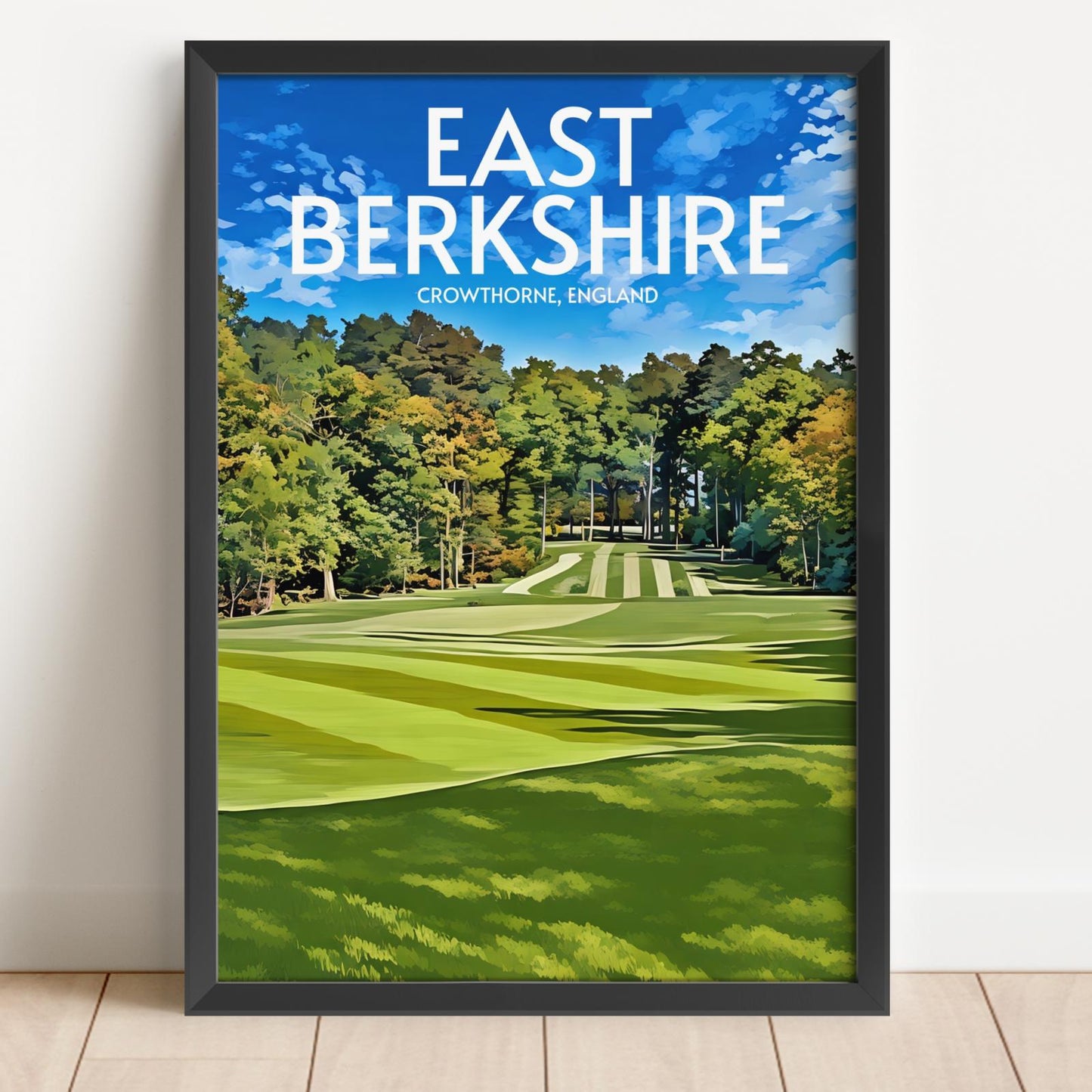 East Berkshire Golf Course Poster Print Wall Art