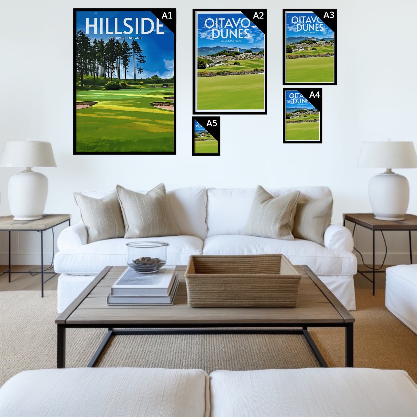 Hillside Golf Course Print