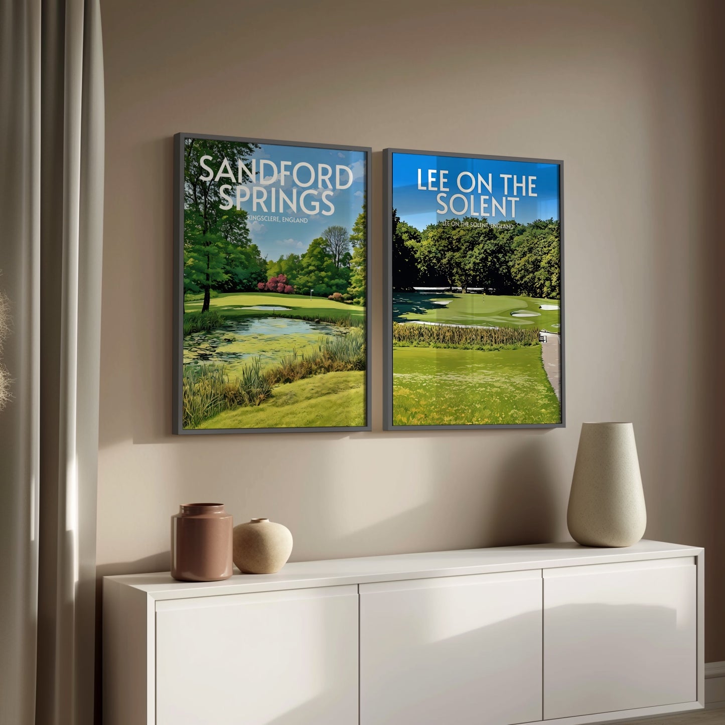 Lee on the Solent Golf Course Print