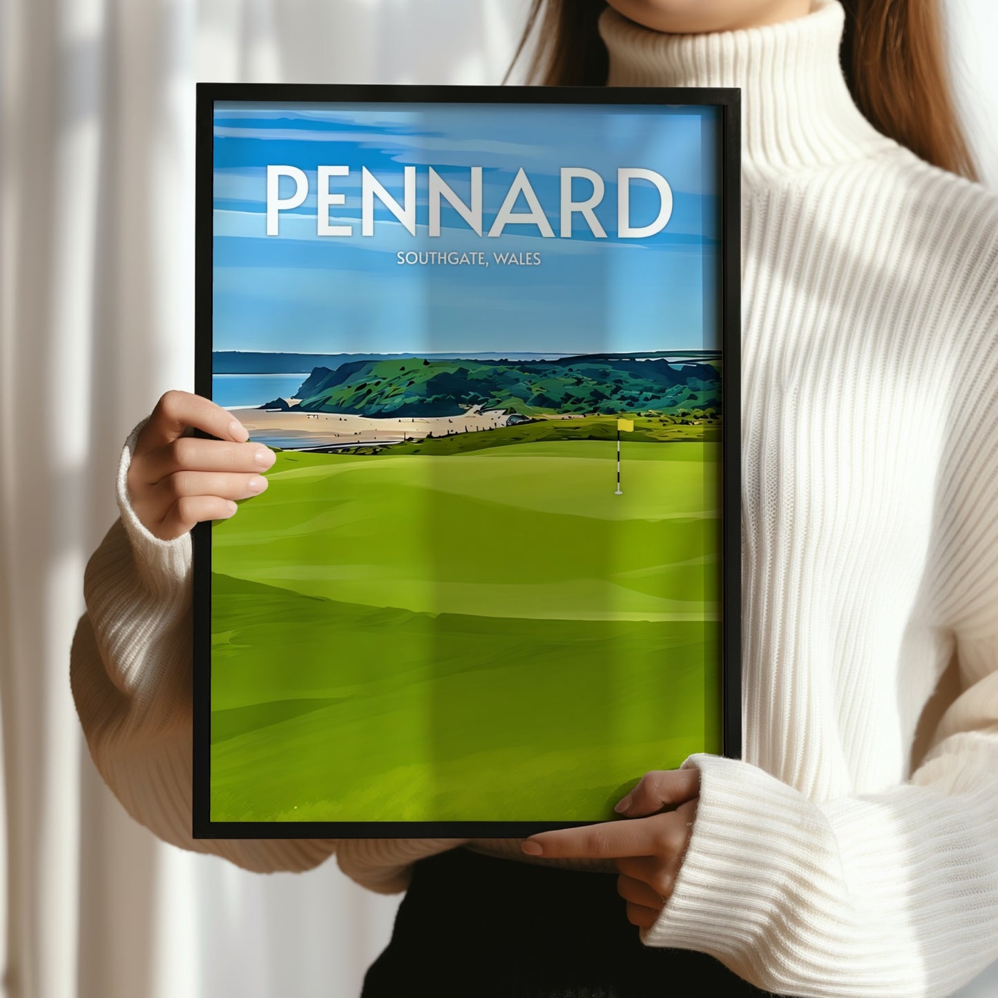 Pennard Golf Course Print