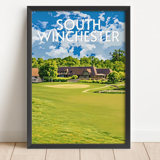 South Winchester Golf Course Poster Print Wall Art