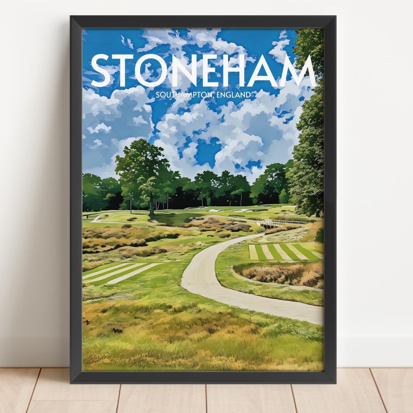 Stoneham Golf Course Poster Print Wall Art