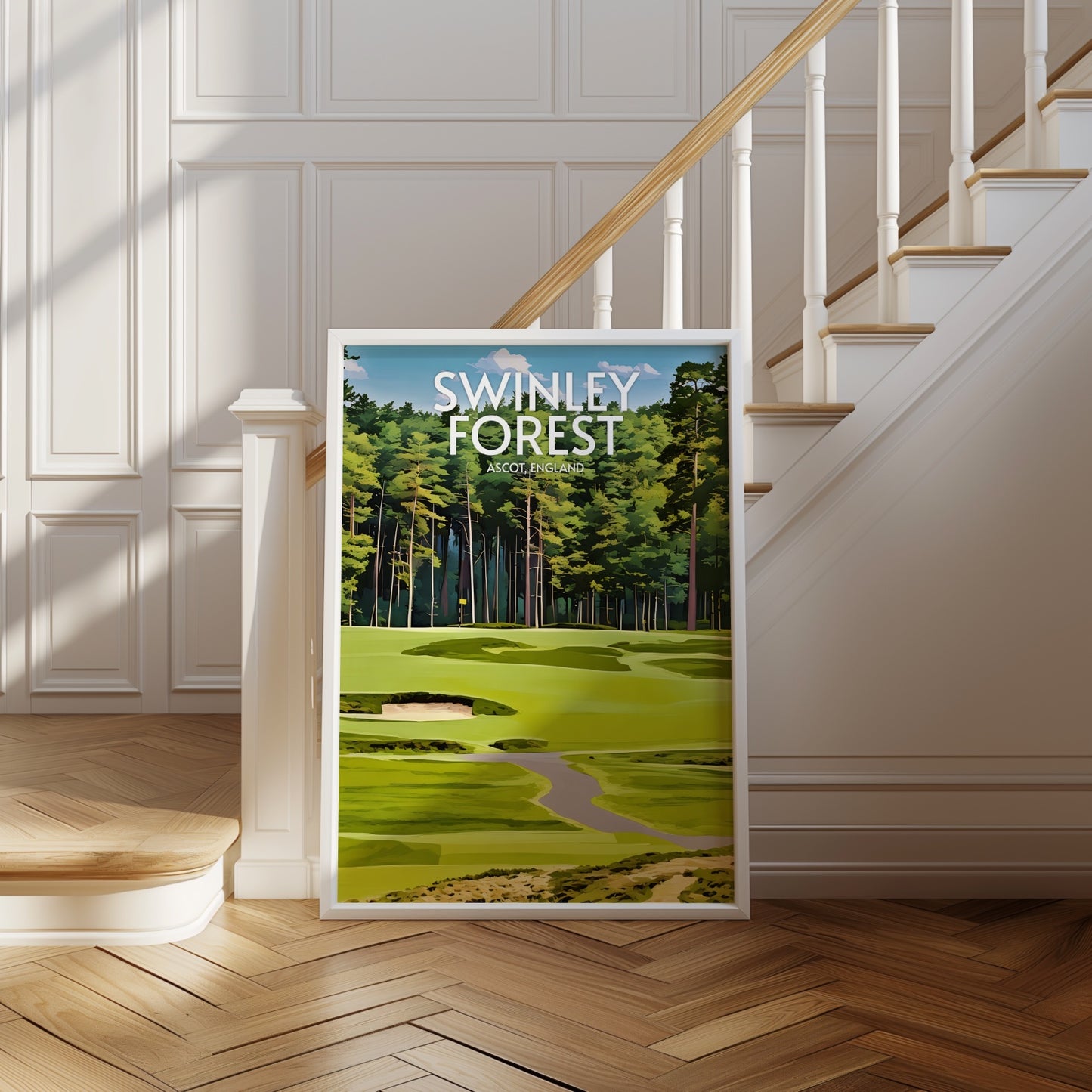 Swinley Forest Golf Course Print
