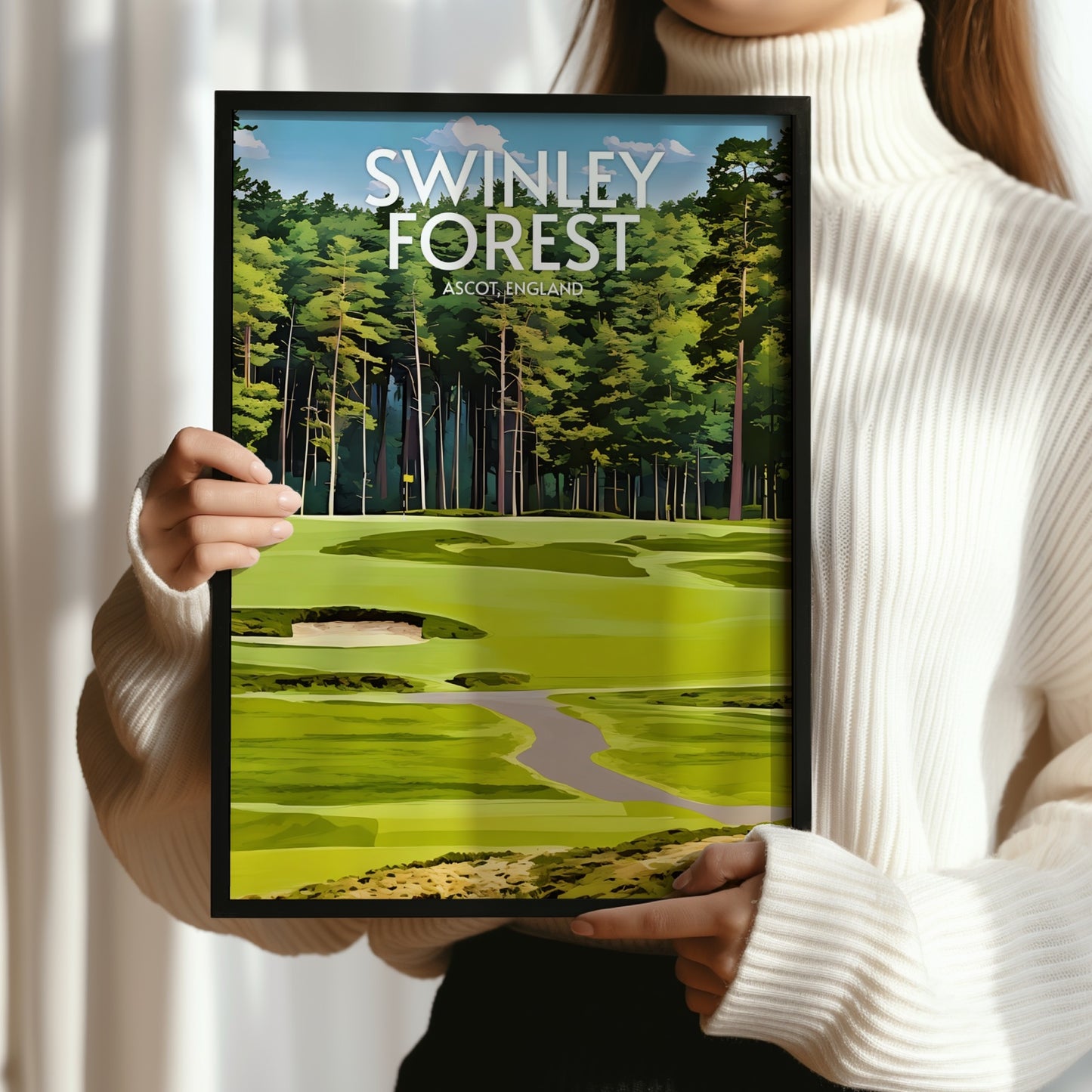 Swinley Forest Golf Course Print