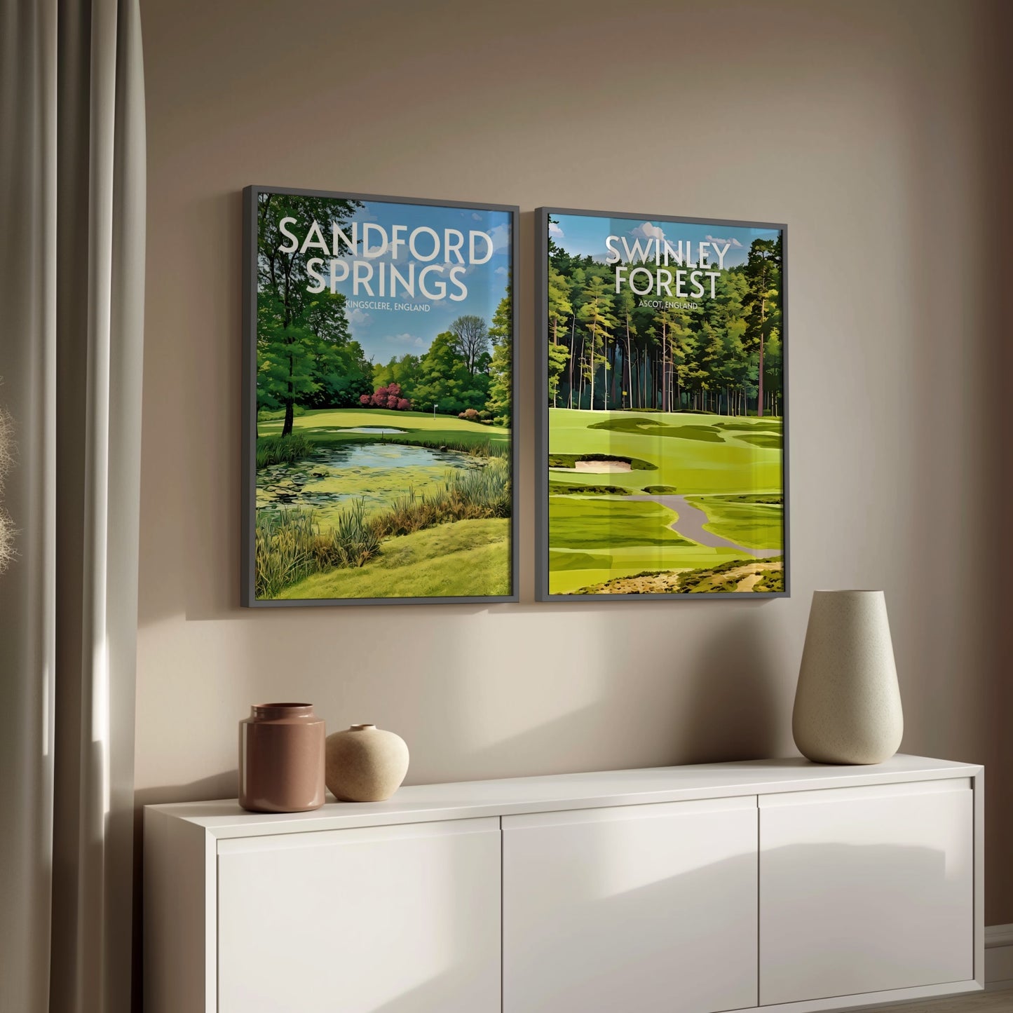 Swinley Forest Golf Course Print
