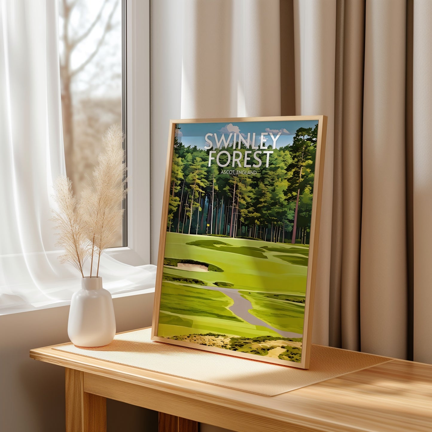 Swinley Forest Golf Course Print