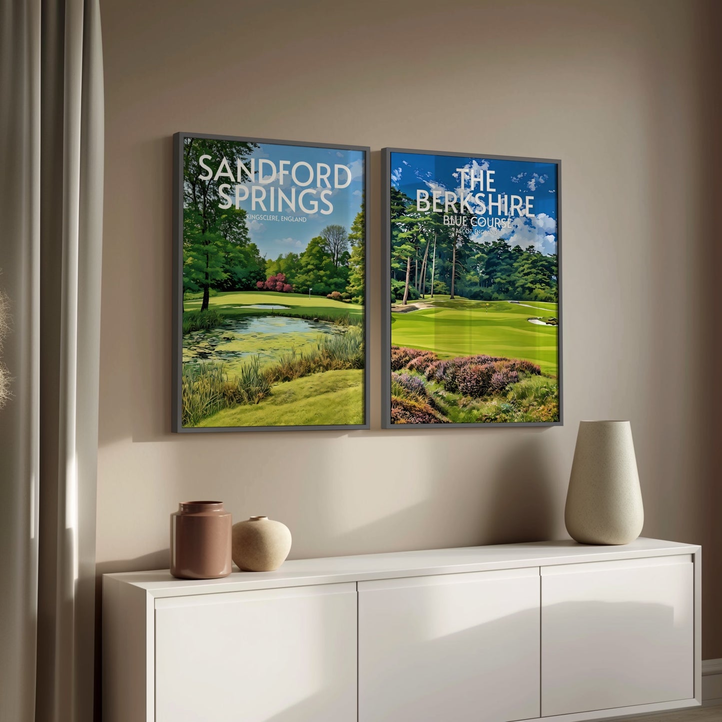 The Berkshire Blue Course Golf Course Print