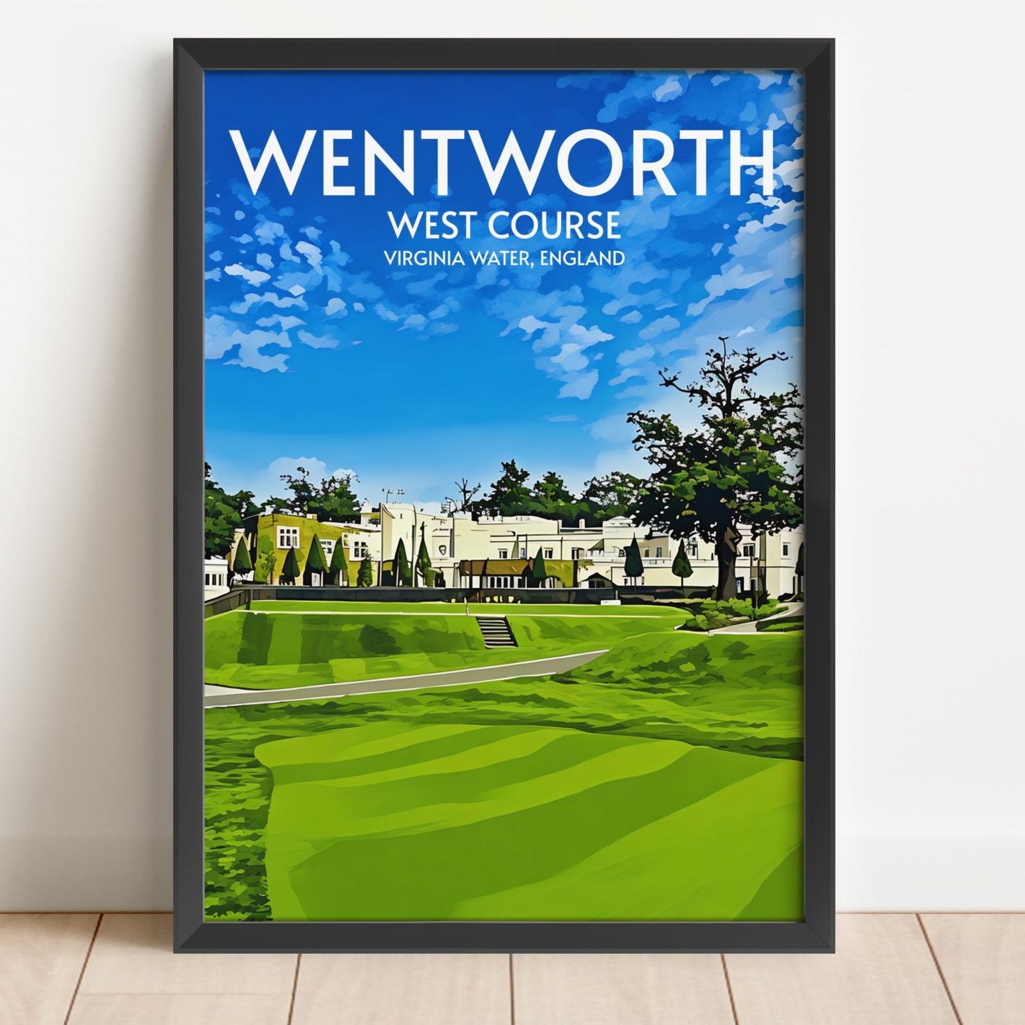 Wentworth West Course Golf Course Poster Print Wall Art