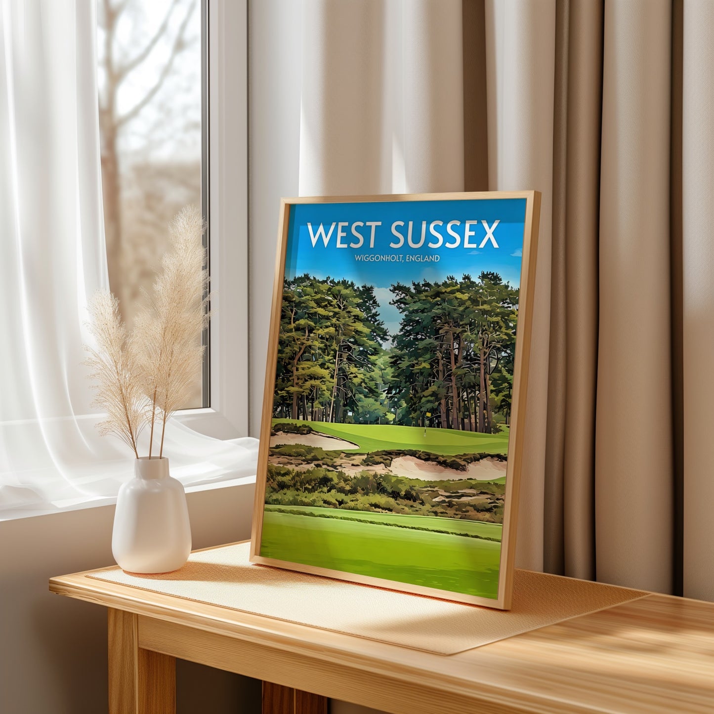 West Sussex Golf Course Print